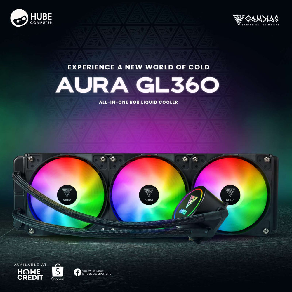 GAMDIAS AURA GL360 RGB LIQUID COOLER