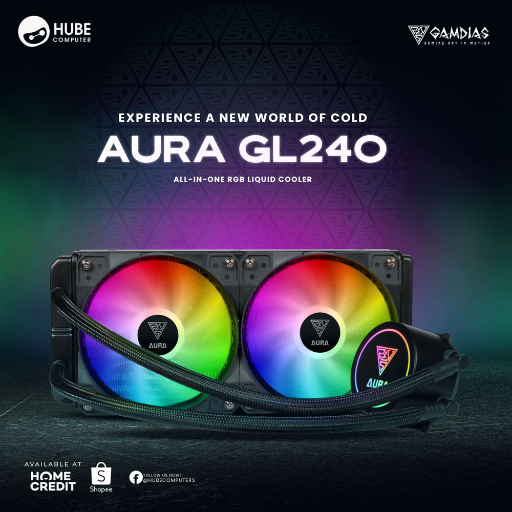 GAMDIAS AURA GL240 RGB LIQUID COOLER