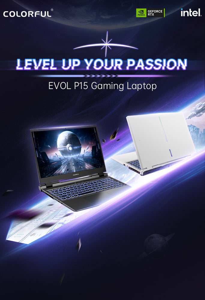 COLORFUL P15 23-HE55D16512AG  | INTEL CORE I5-12450H | 16GB DDR5 | 512GB M.2 SSD | RTX 4050 GDDR6 | 15.6″  1920x1080 | WINDOWS 11 | LAPTOP