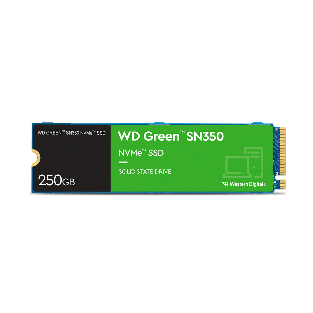 WESTERN DIGITAL GREEN SN350 250GB M.2 2280 PCIe GEN3 X4 NVMe SSD