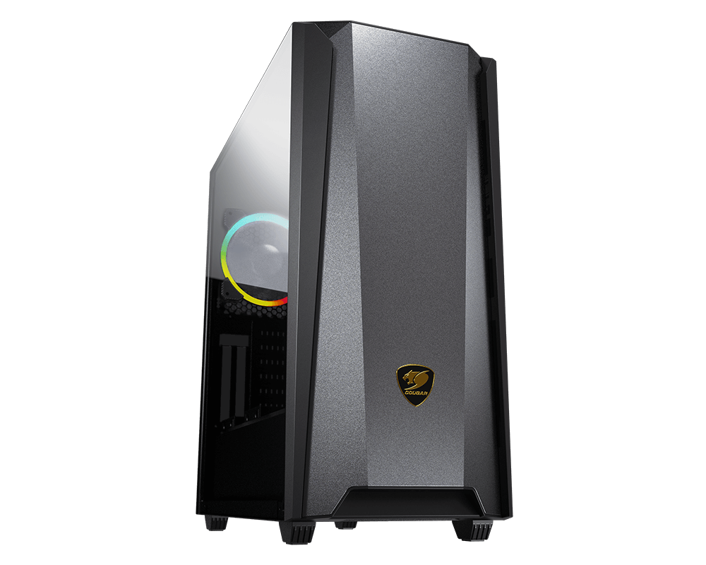 COUGAR MX660 IRON RGB-DARK BLACK STEEL MID TOWER COMPUTER CASE