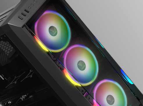 GAMDIAS TALOS-M1 LITE BUILT-IN RGB FAN MID TOWER GAMING CASE