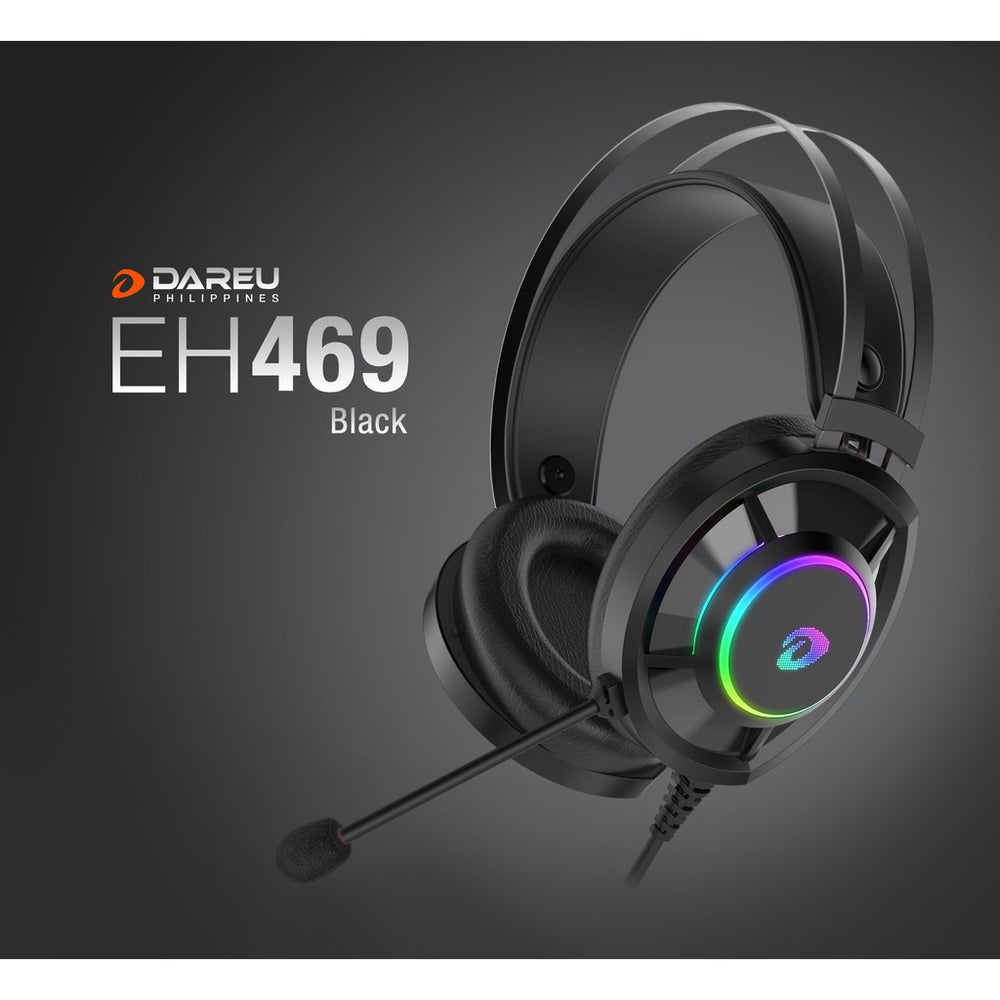 DAREU MIRROR EH469 RGB USB BLACK HEADSET