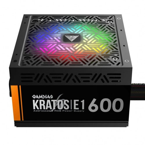 GAMDIAS KRATOS E1-600 RGB 600W POWER SUPPLY