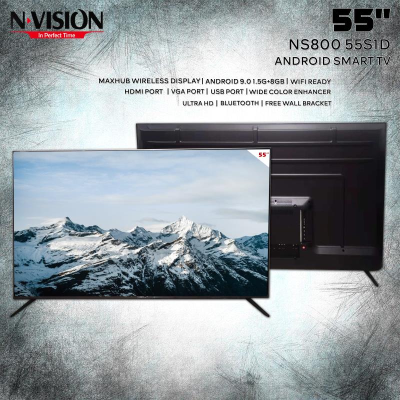 NVISION S800 55SID 55 INCH SMART TV 4K UHD ANDROID SMART TV