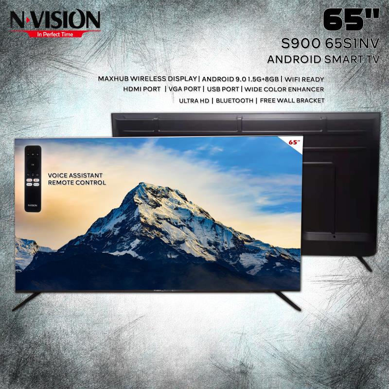 NVISION S900 65S1NV 65 INCH SMART TV 4K UHD ANDROID SMART TV