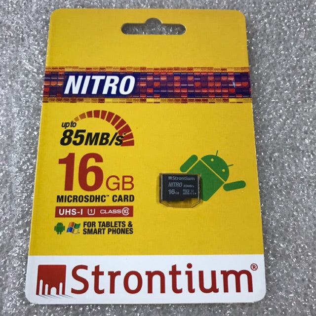STROTIUM NITRO 16GB MICRO SD CARD