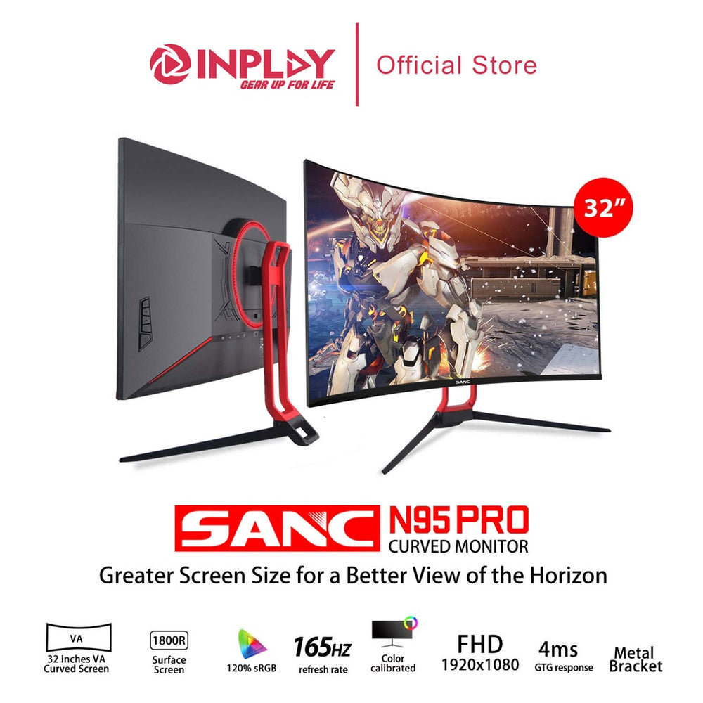 SANC N95PRO 32 INCH CURVED / R1800 FHD 165HZ MONITOR