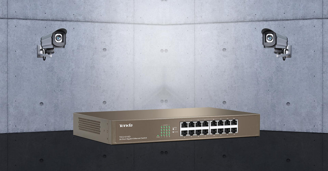 TENDA 16 PORT TEG1016M/TEG1016D 100/1000MBPS GIGABIT SWITCH HUB