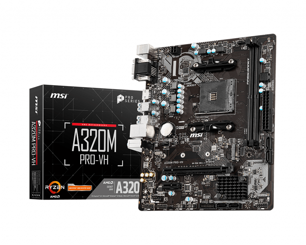 MSI A320M PRO-VH (AM4) DDR4 MOTHERBOARD