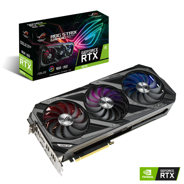 ASUS ROG STRIX GEFORCE RTX 3070 8GB GDDR6  GRAPHICS CARD