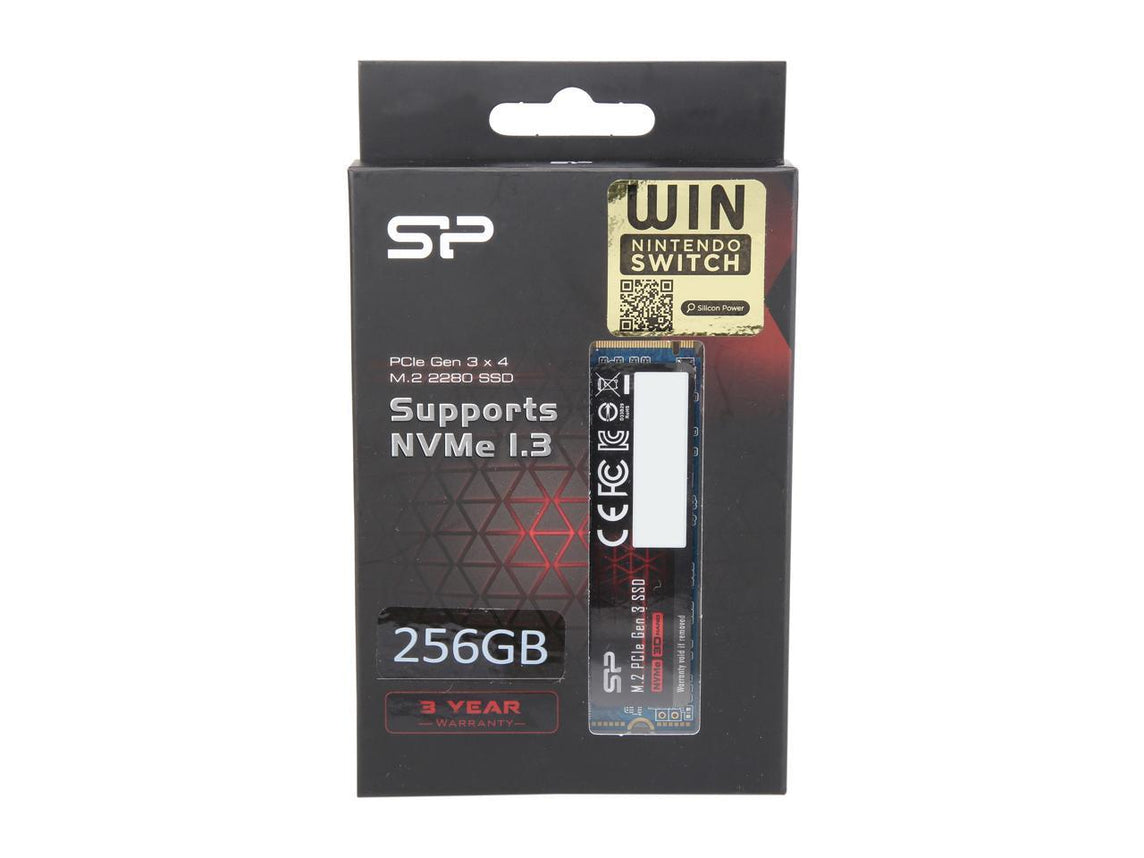 SILICON POWER 256GB - NVME M.2 2280 PCIE GEN3 SSD