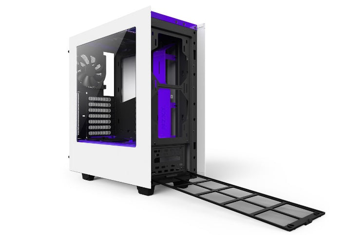 NZXT CA-S340W-W3 SOURCE 340 MATT WHITE+PURPLE GAMING CASE