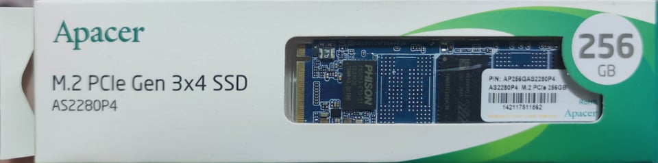 APACER  256GB M.2 PCIE 3X4 SSD