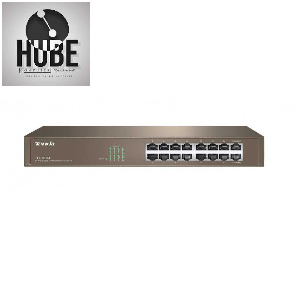 TENDA 16 PORT TEG1016M/TEG1016D 100/1000MBPS GIGABIT SWITCH HUB