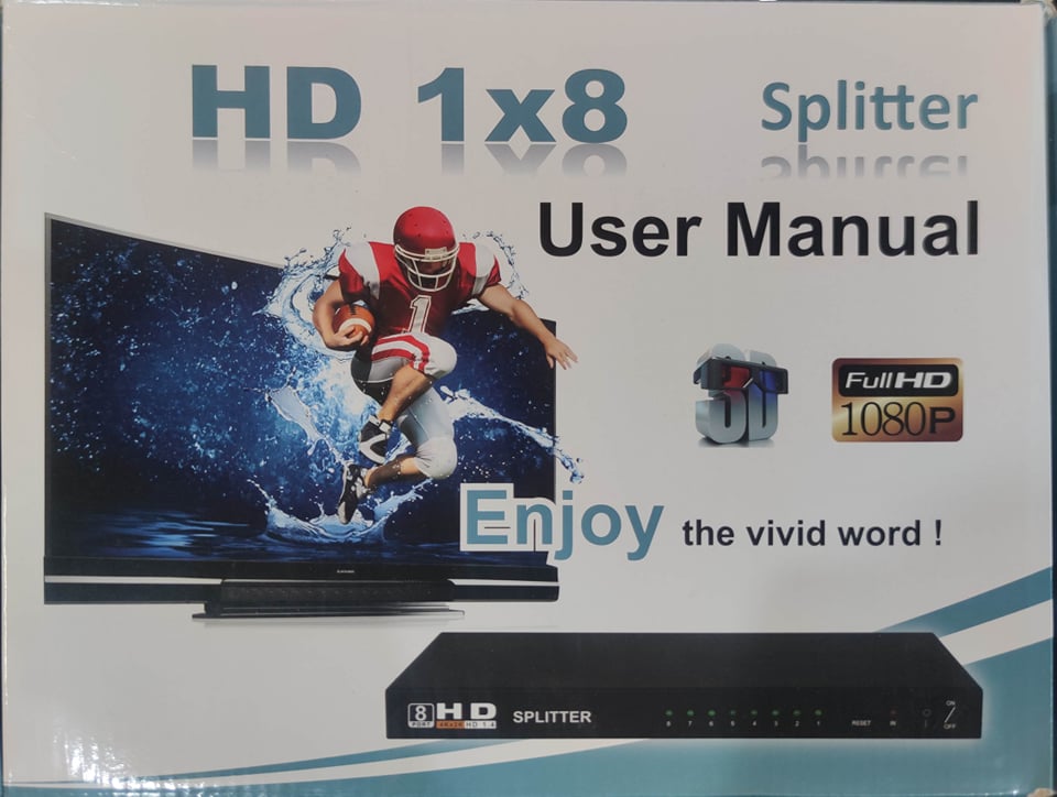 HDMI SPLITTER 8 PORTS SPLITTER