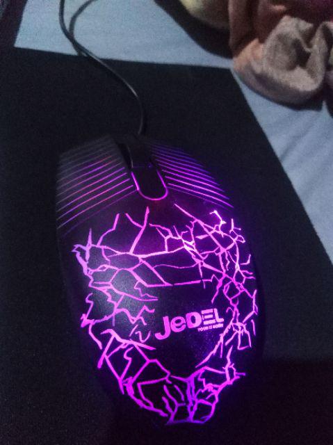 JEDEL GP75 LED RGB BACKLIT GAMING USB WIRED MOUSE