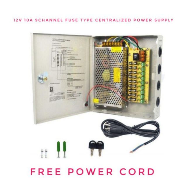 HIKVISION HY-PSU1210-09C 12V/10 9 CHANNEL CENTRALIZE POWER SUPPLY