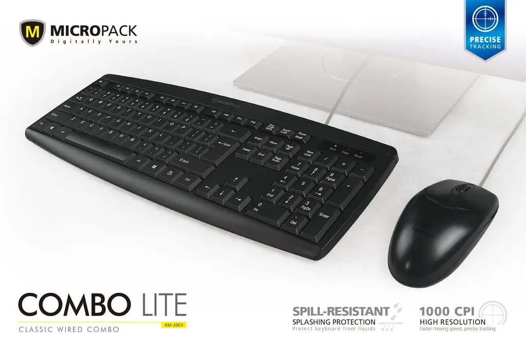 MICROPACK KM-2003 KEYBOARD AND MOUSE COMBO