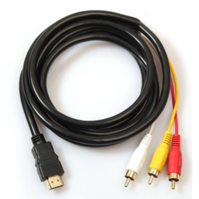 HDMI TO 3-RCA AUDIO VIDEO CABLE 1.5M CABLE