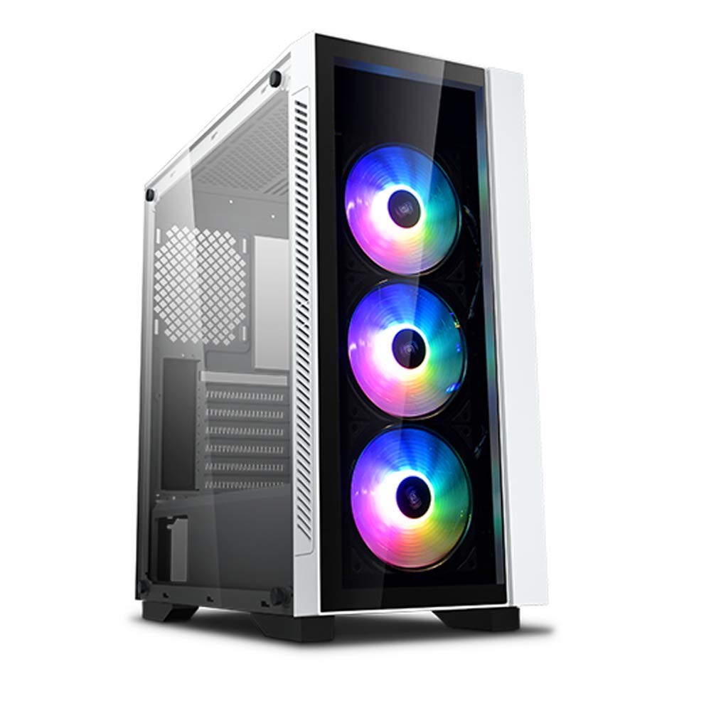 DEEPCOOL MATREXX 55 V3 ADD-RGB WH 3F WHITE STEEL GAMING CASE