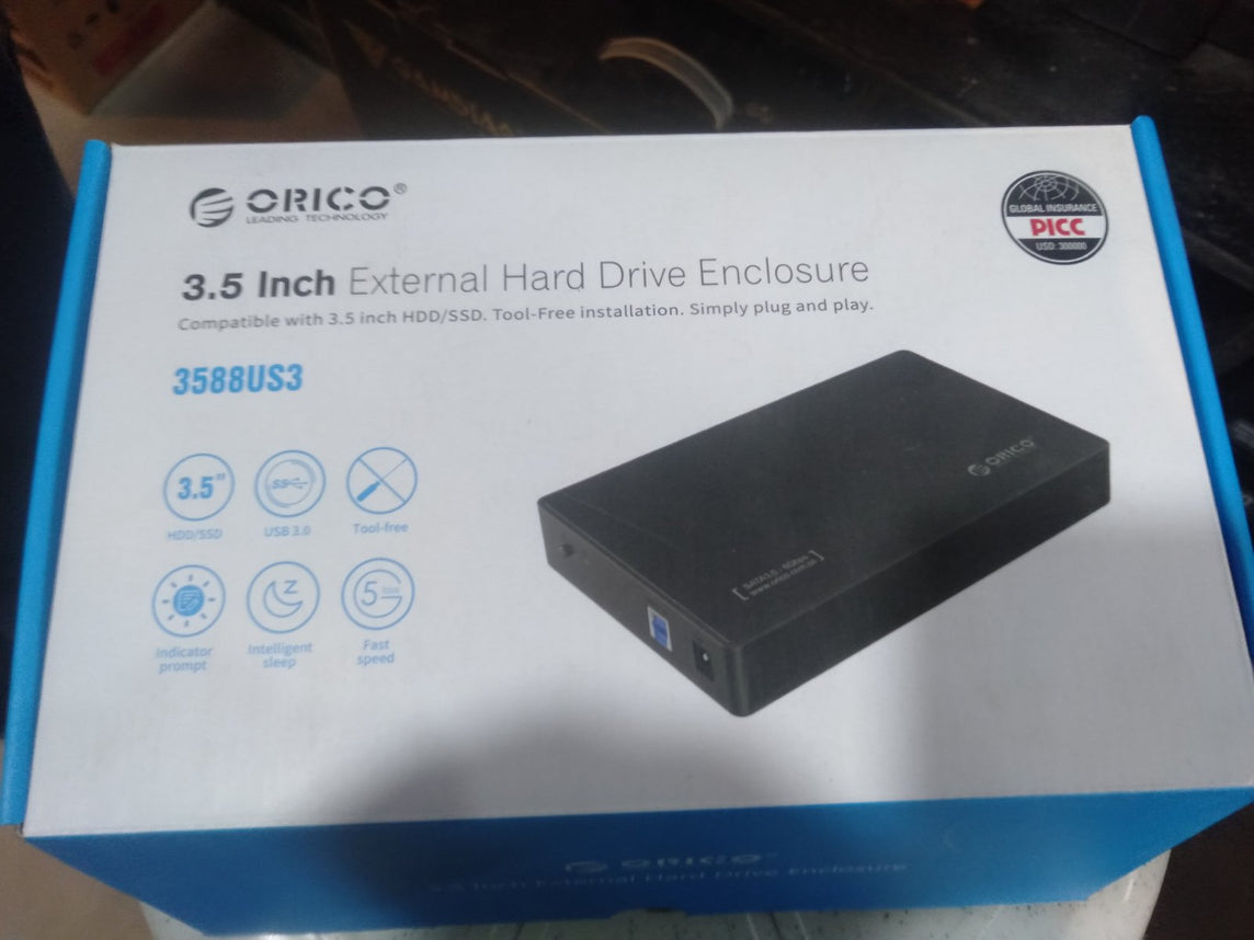 ORICO 3588US3 3.5 INCH EXTERNAL HARD DRIVE ENCLOSURE