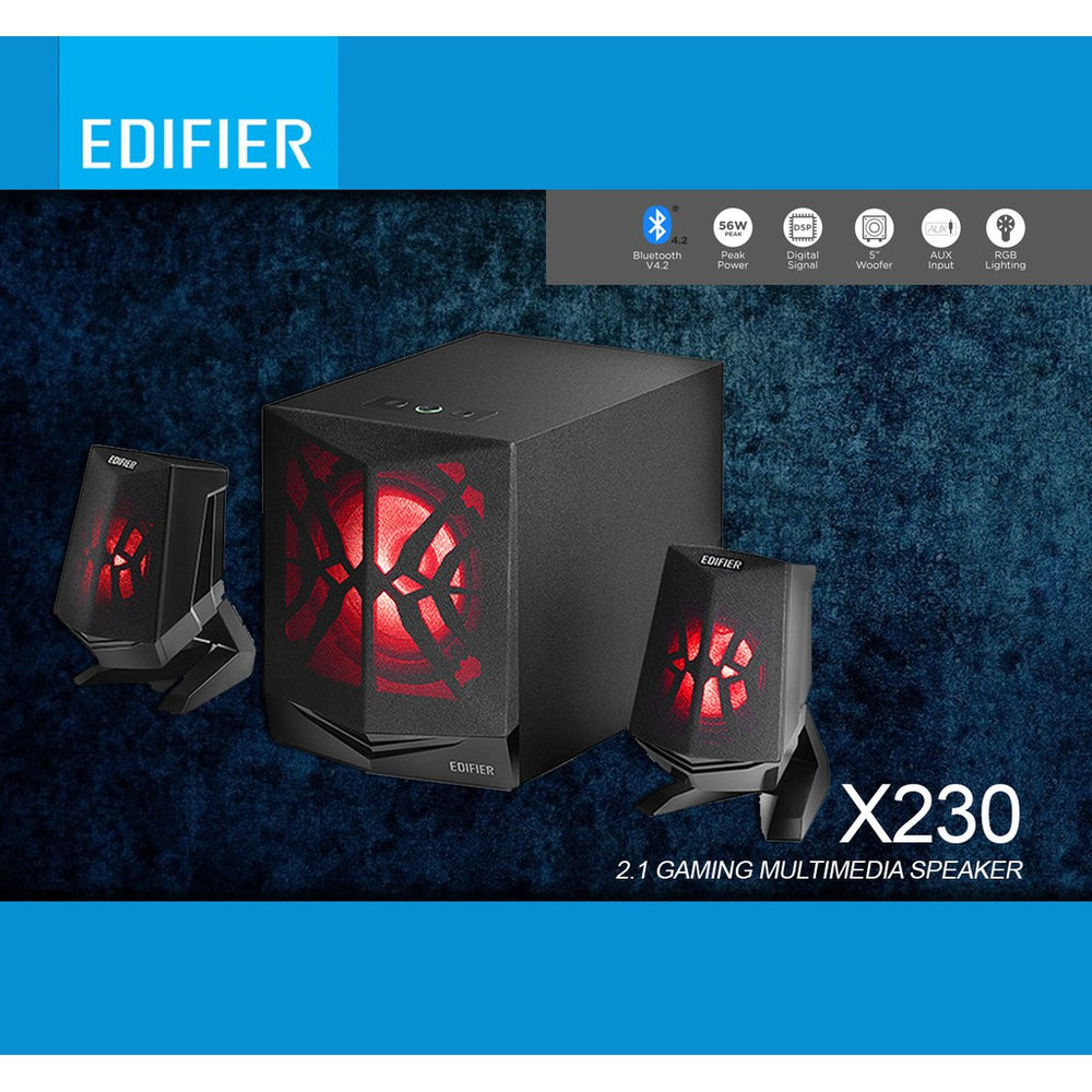 EDIFIER X230 2.1 GAMING MULTIMEDIA RGB SPEAKER