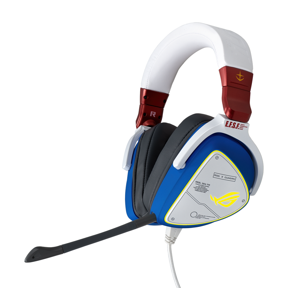 ASUS ROG DELTA GUNDAM EDITION GAMING HEADSET (LIMITED EDITION, AI NOISE-CANCELING MIC