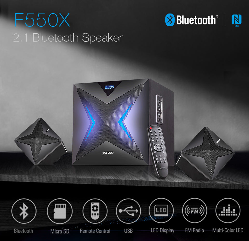 F&D F550X 2.1 CHANNEL MULTIMEDIA BLUETOOTH SPEAKER