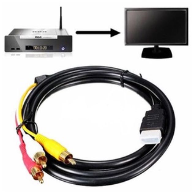 HDMI TO 3-RCA AUDIO VIDEO CABLE 1.5M CABLE