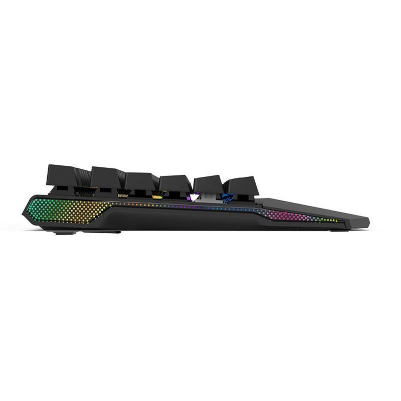 ROYAL KLUDGE RK956 BLACK WIRED RGB BROWN SWITCH GAMING MECHANICAL KEYBOARD