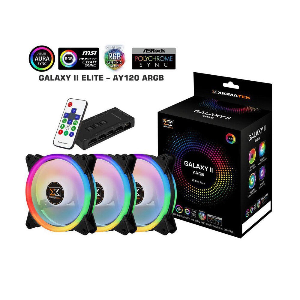 XIGMATEK GALAXY II ELITE 3 FAN PACK