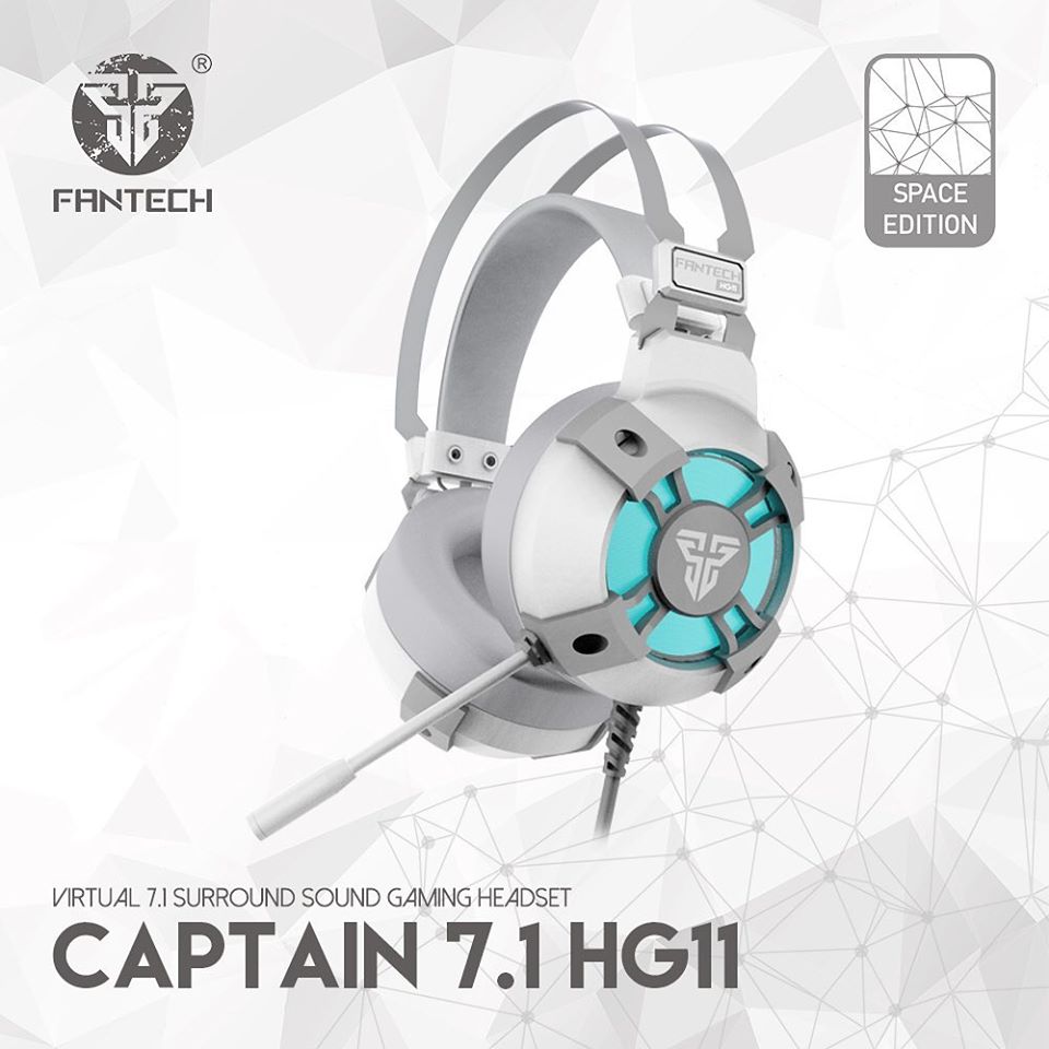 FANTECH HG11 CAPTAIN 7.1 SPACE EDITION WHITE HEADSET