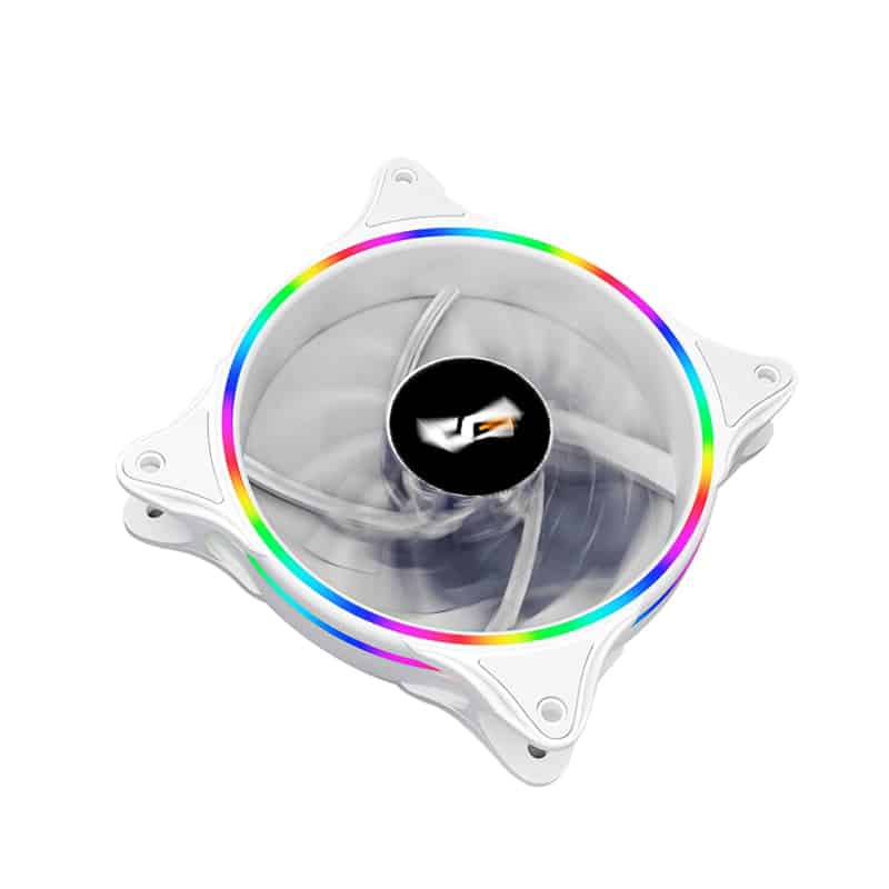 DARKFLASH D1 RAINBOW RGB CASE FAN WHITE 120MM SINGLE FAN