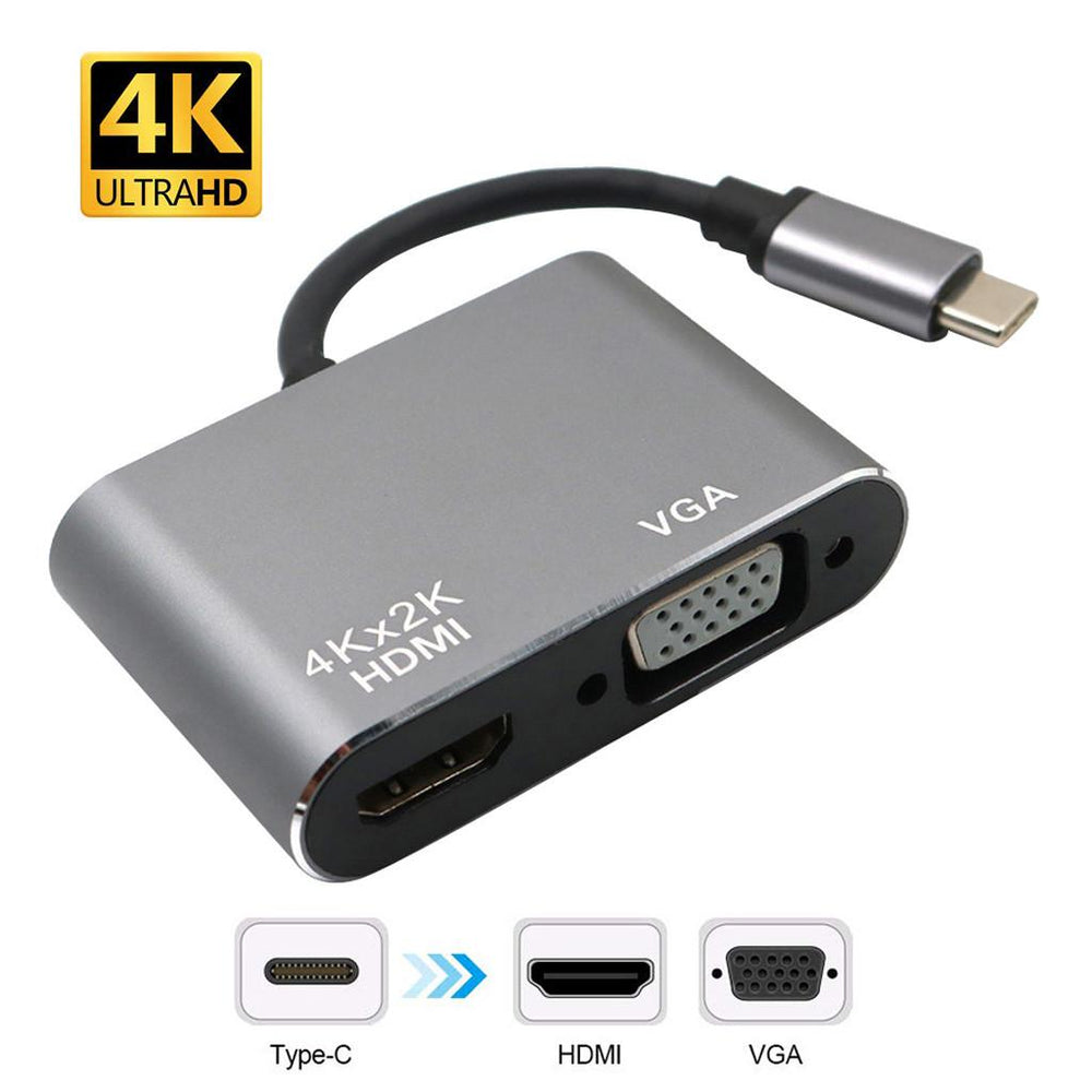 TYPE C TO HDMI / VGA ADAPTOR 2IN1