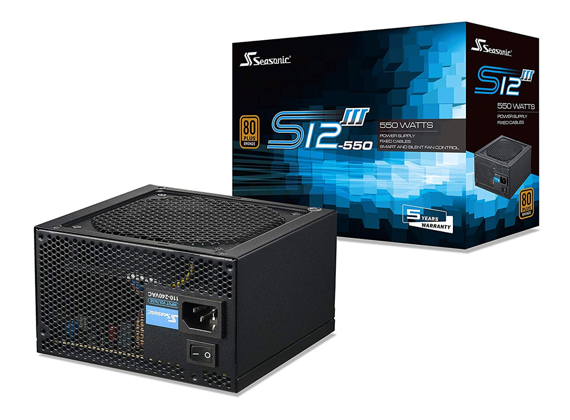 SEASONIC S12 III 550 SSR-550GB3 550WATTS 80+ BRONZE POWER SUPPLY