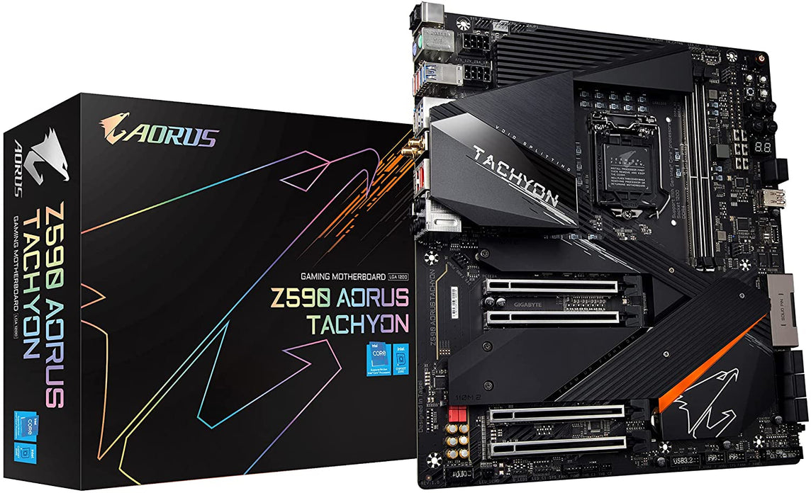 GIGABYTE Z590 AORUS TACHYON ATX FOR INTEL LGA 1200  MOTHERBOARD