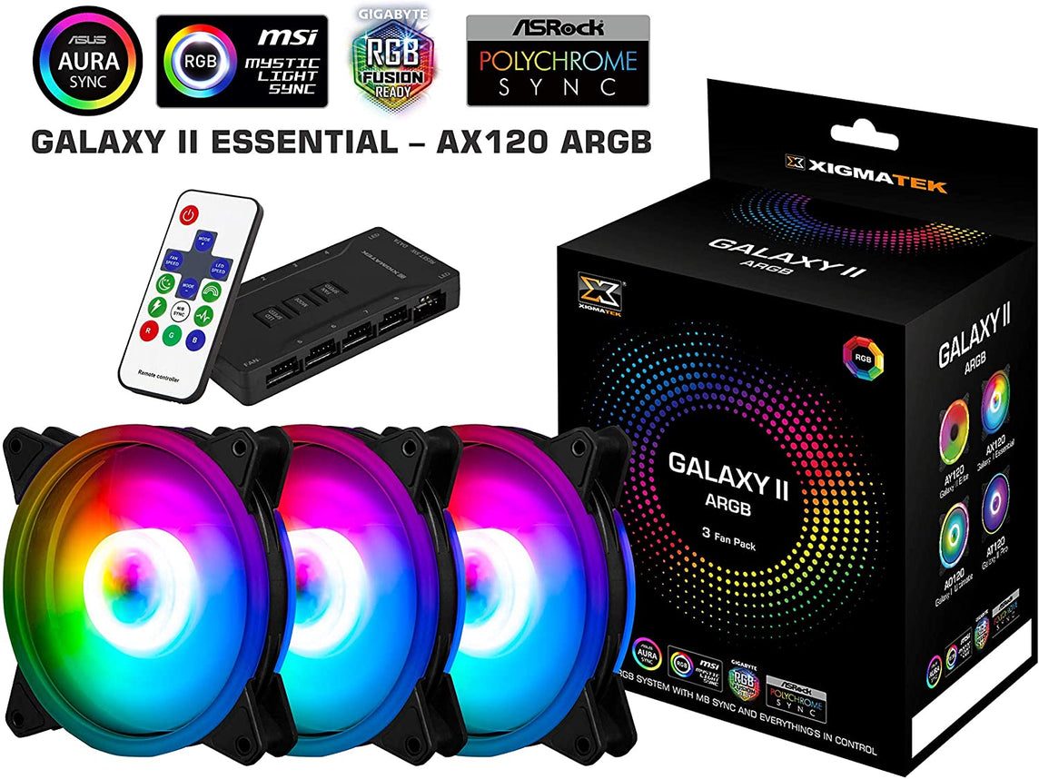 XIGMATEK GALAXY II ESSENTIAL 3 FAN PACK