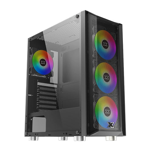 XIGMATEK GRIP TEMPERED GLASS MID TOWER CASE