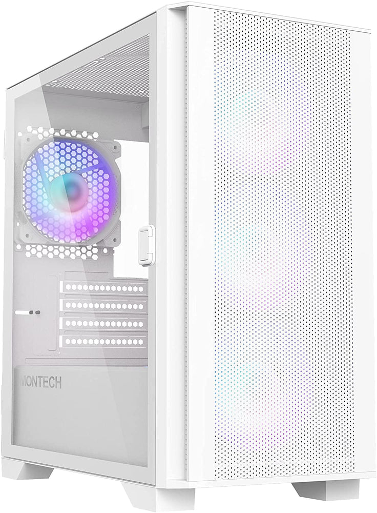MONTECH AIR 100 ARGB MICRO-ATX TOWER WITH FOUR ARGB FANS GAMING CASE