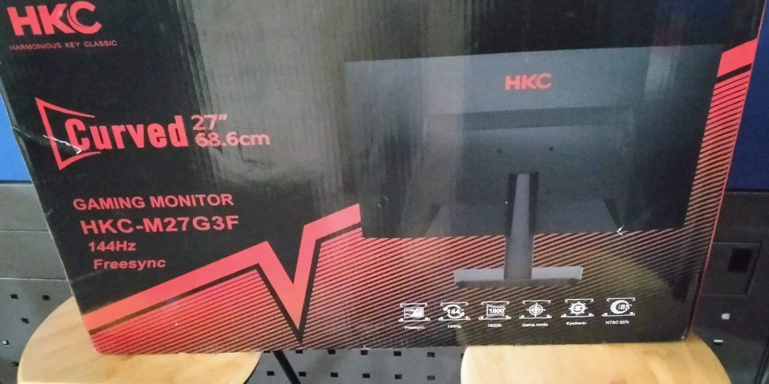 HKC M27G3F 27" 144HZ CURVED MONITOR