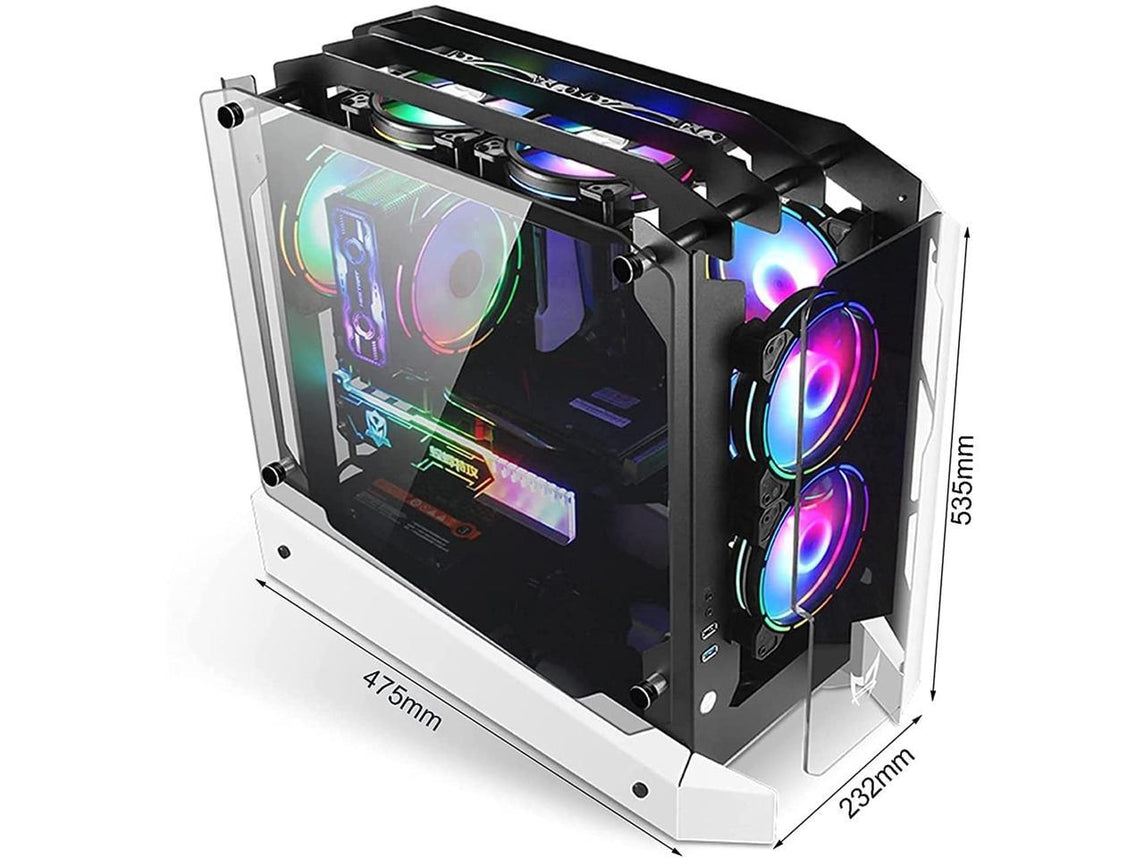 DAREU ARK CS-8855 WHITE GAMING CASE