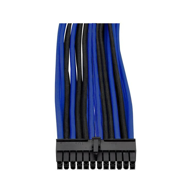 THERMALTAKE TTMOD UNIVERSAL PSU SLEEVED CABLE COMBO PACK BLACK/BLUE SLEEVE CABLE