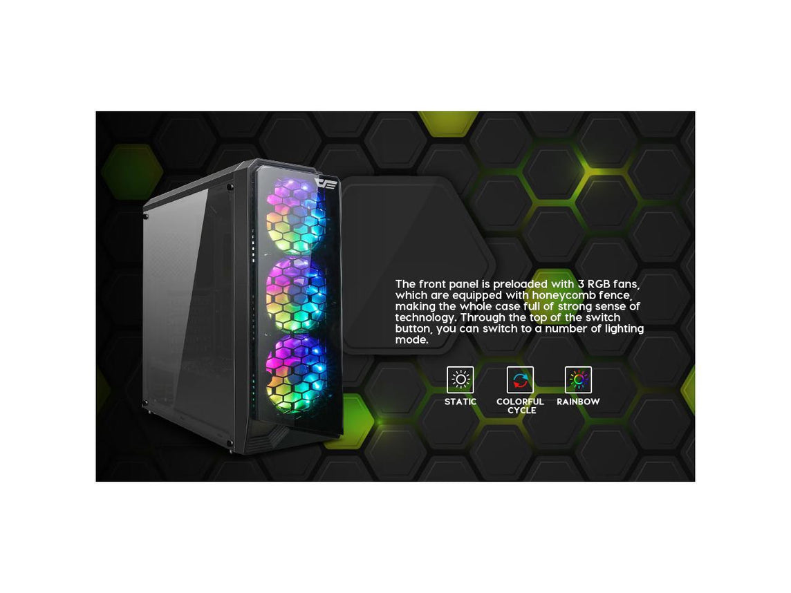 DARKFLASH WATER SQUARE 5 ATX GAMING CASE