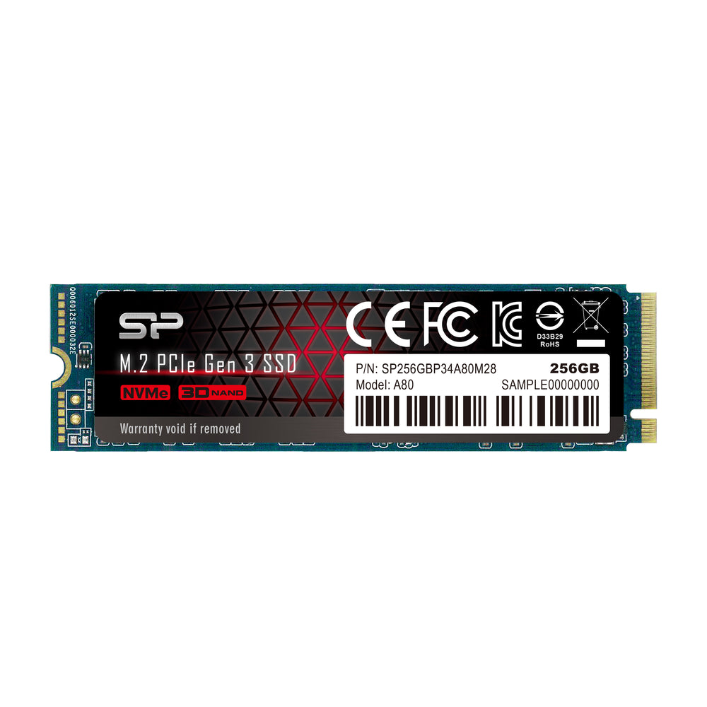 SILICON POWER 256GB - NVME M.2 2280 PCIE GEN3 SSD