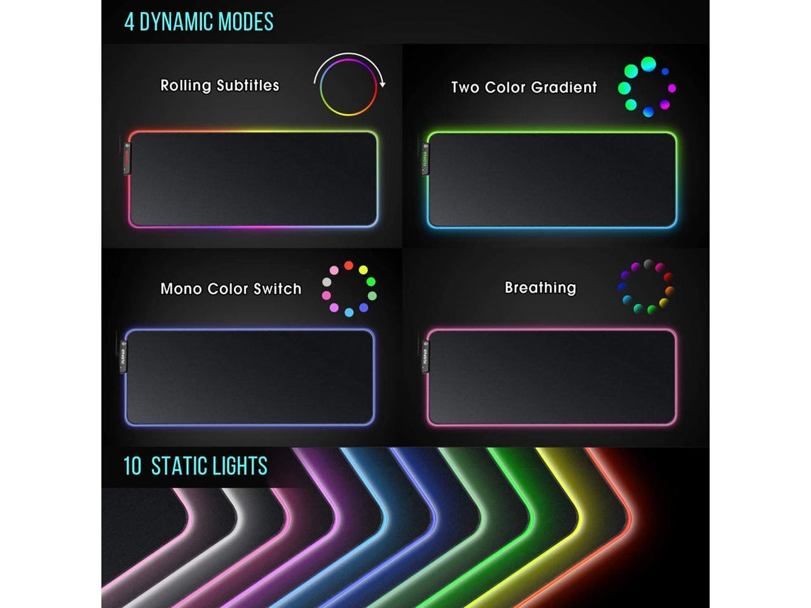 ESGAMING GES-WT-5 RGB SOFT GAMING EXTENDED MOUSEPAD