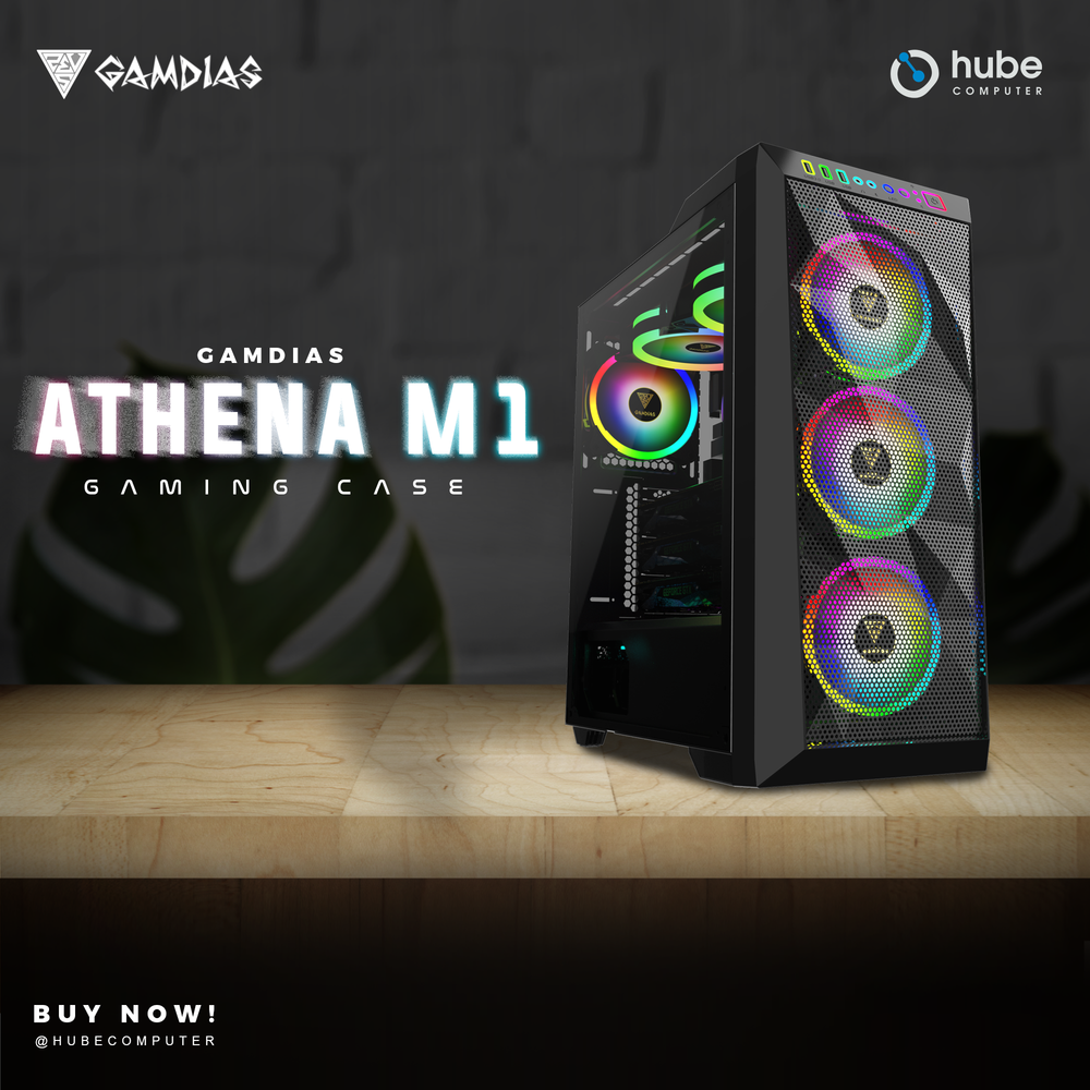 GAMDIAS ATHENA M1 MID TOWER GAMING CASE