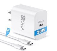 1HORA PD20W FAST CHARGER C TO LIGHTING CABLE GAR153-WHITE