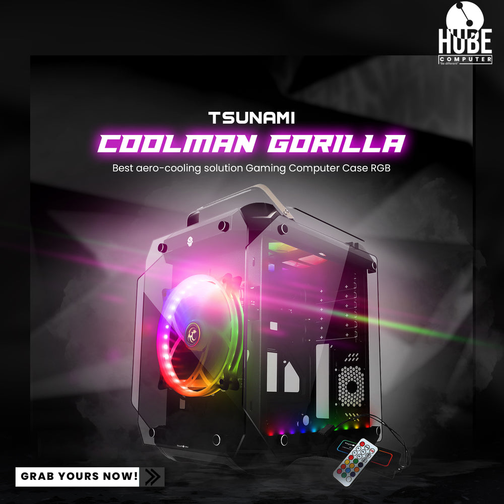 TSUNAMI COOLMAN GORILLA SUPER ATX BEST AERO-COOLING SOLUTION GAMING CASE