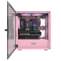 DARKFLASH DLM21 M-ATX PINK GAMING CASE